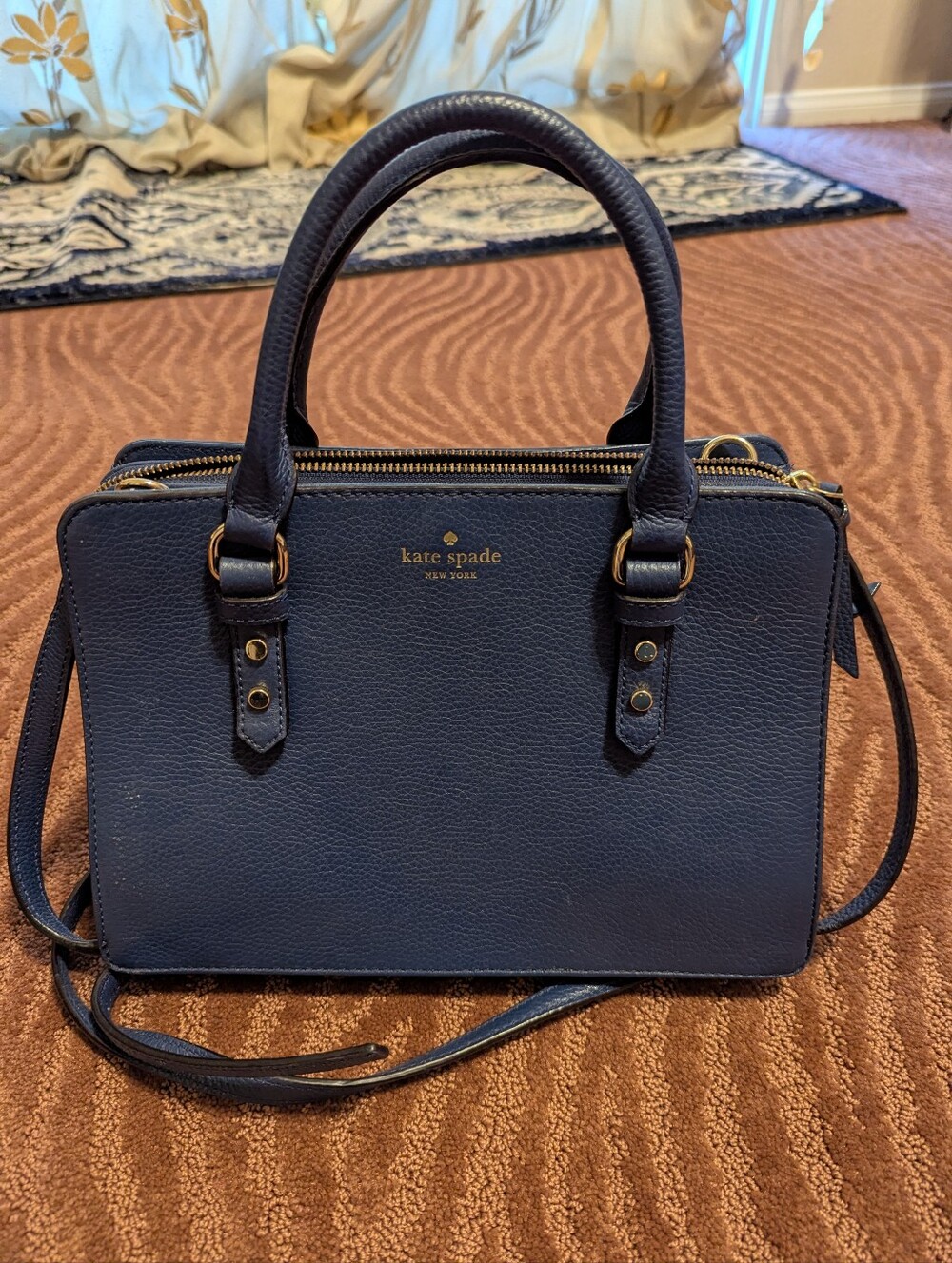 Kate Spade Diver Blue Mulberry Tote